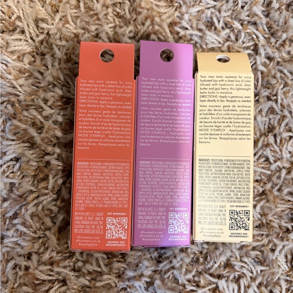 Squeeze Me Lip Balm Set - Yellow, Purple, Pink - Picture 2 of 2